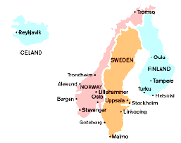 skandinavienkarte
